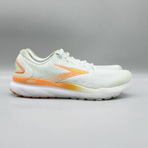 Brooks Shoes Womens 9.5 Green Orange Mesh Ghost 16 Road Running Athletic Sneaker